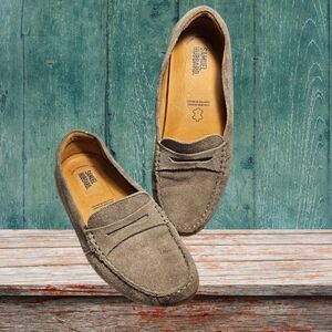 Samuel Hubbard SZ 8.5 Preppy Slip On Lunar Gray Suede Free Spirit Casual Loafer